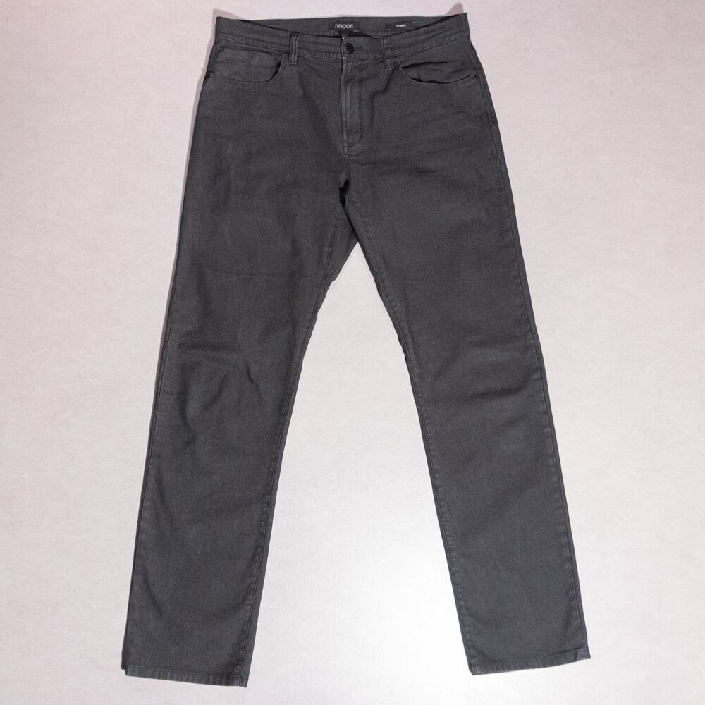 Proof Rover Straight Fit Stretch Truetemp Black Denim Jeans Mens 35x34 Huckberry